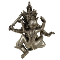 Vintage Tibetan Tantra Buddhism Hevajra Yab-Yum Buddha Statue