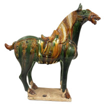 20th Century Chinese Ceramic Tang San Cai (Tri Color)Horse