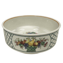 Vintage Porcelain serving bowl in the "Basket" pattern by Villeroy & Boch.