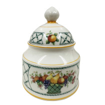Vintage Villeroy & Boch Basket pattern Covered Sugar Bowl, Germany