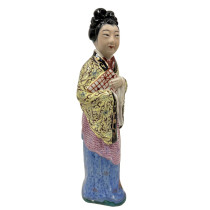 Early 20th Century antique Chinese Famille Rose porcelain figurine - Court Lady