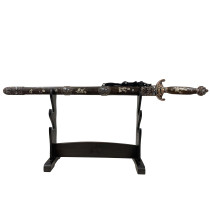 Vintage Chinese Traditional Tai Ji Jian, Sword with Seven Stars Motif.