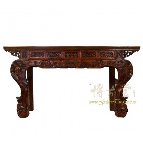 19 Century Antique Chinese Carved Altar Table/Entry Console 