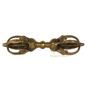 Vintage Tibetan Brass Dharma Instrument