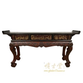 19 Century Antique Chinese Carved Altar Table/Entry Console