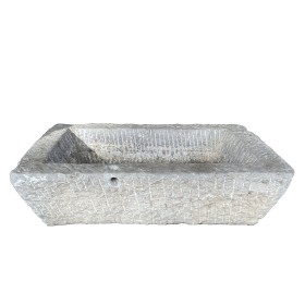 19th Century Antique Chinese Hand Chiseled Stone Trough