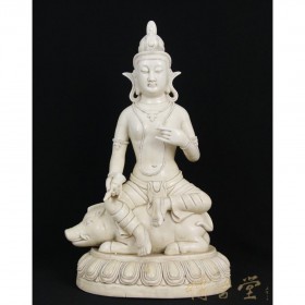Chinese Antique De Hua Porcelain Kwan Yin Statuary
