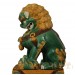 Chinese Antique Huge Colored Glaze Ceramic Foo Dog 13LP42