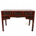 Chinese Antique Carved Red Lacquered Zhejiang Writing Desk 15LP17