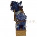 Chinese Antique Colored Glaze Ceramic Foo Dog 15LP49