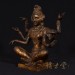 Asian Antique 18 Century Cast Iron Buddha Statuary 15XB03