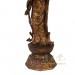Asian Antique 18 Century Cast Iron Buddha Statuary 16LP38