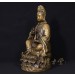 Chinese Antique Carved Bronze Kwan Yin Statuary 16X03