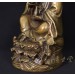 Chinese Antique Carved Bronze Kwan Yin Statuary 16X03