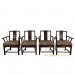 Vintage Chinese set of 4 Teakwood Dinning Chairs 17LP08