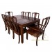 Chinese Antique Rosewood Dining Table w/8 Chairs set 17LP38