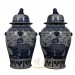 Chinese Antique Blue and White Porcelain Ginger Jar - Pair 17LP51