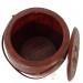 Chinese Antique Wooden Carved Rice Grain Bucket 22P72