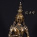 Tibetan Antique Carved Bronze Buddha Statuary 22X23
