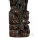Chinese Antique Wood Carved Kwan Yin Statuary 25X33