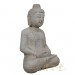 Chinese Carved Stone Meditation Buddha Statuary 25X99