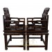 Chinese Antique Massive Carved Official ArmChairs with Tea Table set 28G08