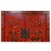 Chinese Antique Gilt Red Shan Xi Armoire 28T04
