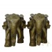 Chinese Antique Carved Bronze Elephant Statue 28XH75